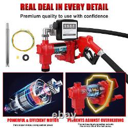 Pompe de transfert de diesel 12 Volts CC 1/4 CV 20 GPM en fonte
