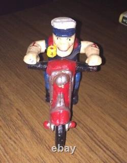 Popeye hors-la-loi Moto en fonte Harley Davidson Collectionneur Patine Marin 4+LBS