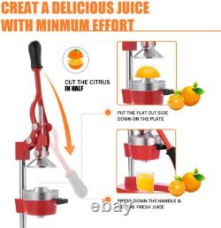 Presse manuelle en fonte lourde commerciale pour agrumes orange citron lime raisin