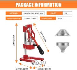 Presse manuelle en fonte lourde commerciale pour agrumes orange citron lime raisin