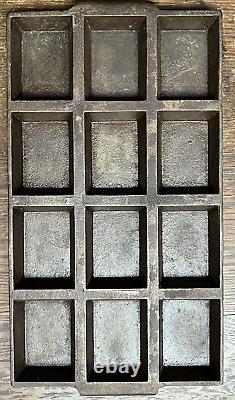 RARE Griswold N ° 14 P / N 952 Variation 5 Solid Frame Cast Iron 12 Cup Gem Pan	<br/><br/>RARE Griswold N° 14 P/N 952 Variation 5 Solid Frame Cast Iron 12 Cup Gem Pan