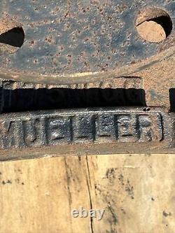 RÉSINE D'ACIER DUCTILE/FONTE DE PIPE EN ARCHE ROUILLE FLANQUE MUELLER 115 Lbs Chacune