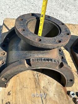 RÉSINE D'ACIER DUCTILE/FONTE DE PIPE EN ARCHE ROUILLE FLANQUE MUELLER 115 Lbs Chacune