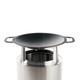 Ranger Wok + Hub, Ustensiles De Cuisine En Fonte Avec Hub En Acier Inoxydable Pour Une élévation De 6,5.