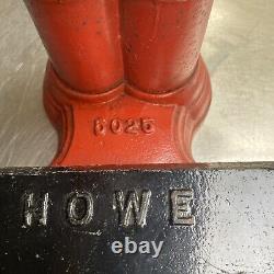 Rare Antique Howe Scale Co. No 5025 Balance Scale en fonte pour magasin général 60 LB