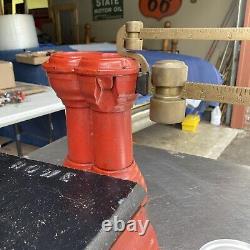 Rare Antique Howe Scale Co. No 5025 Balance Scale en fonte pour magasin général 60 LB