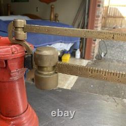 Rare Antique Howe Scale Co. No 5025 Balance Scale en fonte pour magasin général 60 LB