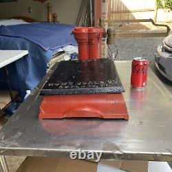 Rare Antique Howe Scale Co. No 5025 Balance Scale en fonte pour magasin général 60 LB