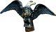 Rare Antique Weathered Cast Iron American Eagle 28 Lbs Historic Decor<br/>traduction En Français: Rare Aigle Américain En Fonte Antique Et Patiné De 28 Livres, Décoration Historique.