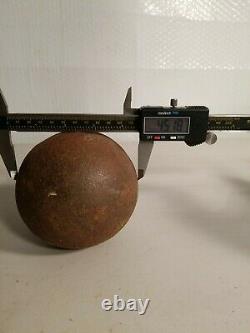 Relique De Guerre Civile 12 Lb Pound Cast Iron Cannonball Solid Shot Artillery Shell