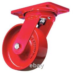 Roue pivotante Hamilton S-Hs-4Mb en fonte, 4 pouces, 1000 lb, A