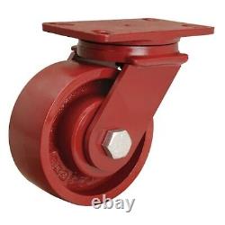 Roue pivotante en fonte Hamilton S-Fm-6Mh, 6 pouces, 2200 lb