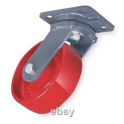 Roulette Plate Hamilton S-Wh-4Mb, Pivotante, Fonte, 4 Pouces, 1000 Lbs, B