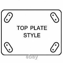 Roulette Plate Hamilton S-Wh-4Mb, Pivotante, Fonte, 4 Pouces, 1000 Lbs, B