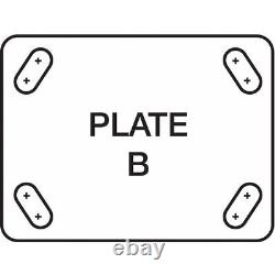 Roulette Plate Hamilton S-Wh-4Mb, Pivotante, Fonte, 4 Pouces, 1000 Lbs, B