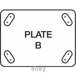 Roulette Plate Hamilton S-Wh-6Mb, Pivotante, Fonte, 6 Pouces, 1400 Livres, B