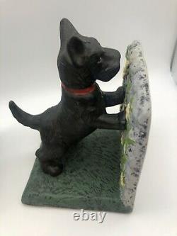 Scotty Dogs Librairie Fins Cast Fer 10lbs9oz Magnifiquement Raffiné Vintage