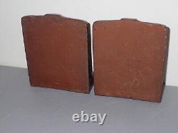 Serre-livres antiques des Shriners, années 1920, en fonte, sphinx, 12 livres