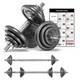 Set De Haltères Réglables En Fonte De 44 Lb Avec Poignées Solides