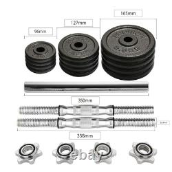 Set de haltères réglables en fonte de 44 lb avec poignées solides