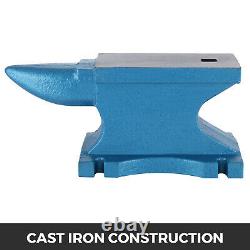 Single Horn Anvil 55 Lb Cast Iron Anvil Blacksmith Jeweler Metal Forge Tool