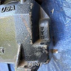 Tête de pompe de compresseur d'air en fonte avec volant de 10 pouces de diamètre 43 livres? Fabriqué aux États-Unis