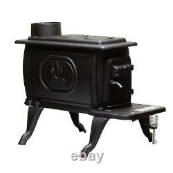 US Stove Company Poêle à bois en fonte propre brûlant de 900 pieds carrés Rustique