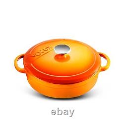 Ustensiles de cuisine Voeux - Cocotte en fonte émaillée avec couvercle 4,4 litres