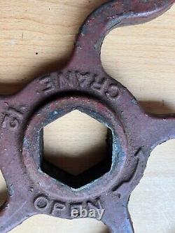Vanter grue vanne en fonte diamètre de 12 pouces volant manuel hexagonal 9 livres.