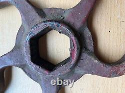 Vanter grue vanne en fonte diamètre de 12 pouces volant manuel hexagonal 9 livres.