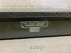 Vintage Doall Co. Plaque D’inspection De Surface En Fonte 24x14 Nice Shape 130lb