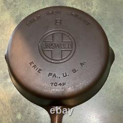 Vintage Griswold #8 Skillet En Fonte Grand Logo 704 P Lye Cleaned Sets Niveau