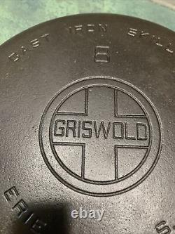 Vintage Griswold #8 Skillet En Fonte Grand Logo 704 V Cleaned Sets Niveau