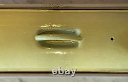 Vintage Le Creuset Terrine à Pain Couvert en Fonte Émaillée Jaune 1 1/2 Qt. #28