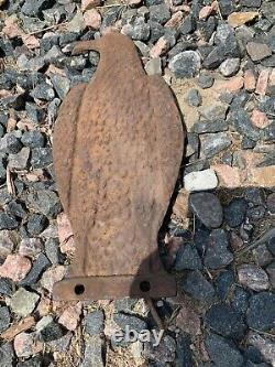 Vintage Rusty Cast Iron Eagle Windmill Poids Aprox 7,3 Lbs Domaine Trouver