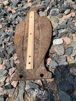 Vintage Rusty Cast Iron Eagle Windmill Poids Aprox 7,3 Lbs Domaine Trouver