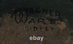 Vintage Wagner Ware Sidney - Poêle Profonde En Fonte De Fer 7f Avec Anneau De Fumée De Chaleur
