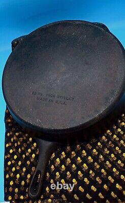 Vntg No 12 Poêle en fonte Wagner Ware 13 1/2 pouces USA