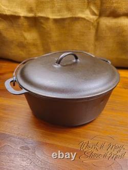 Vollrath #8 Faitout en Fonte Rétro Rénové 3 Pièces (Base, Trépied, Couvercle)