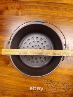 Vollrath #8 Faitout en Fonte Rétro Rénové 3 Pièces (Base, Trépied, Couvercle)