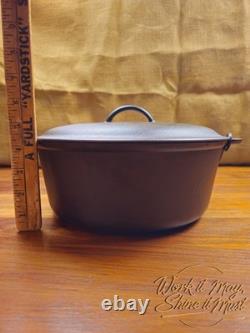 Vollrath #8 Faitout en Fonte Rétro Rénové 3 Pièces (Base, Trépied, Couvercle)