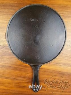 Wagner Sidney, O #7A Poêle en Fonte Rétro Rénovée Logo Arc/Droit