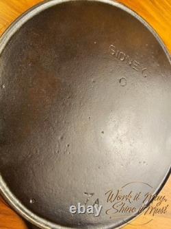 Wagner Sidney, O #7A Poêle en Fonte Rétro Rénovée Logo Arc/Droit