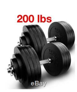Yes4all Haltères Réglables 200lbs (2x100lbs) Paire