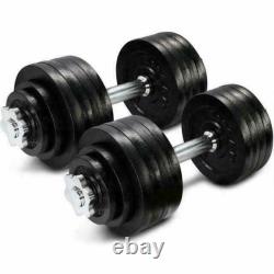 Yes4all Réglable Dumbbell Weight Set Of 2 2x25lbs (50lbs Total) In Hand